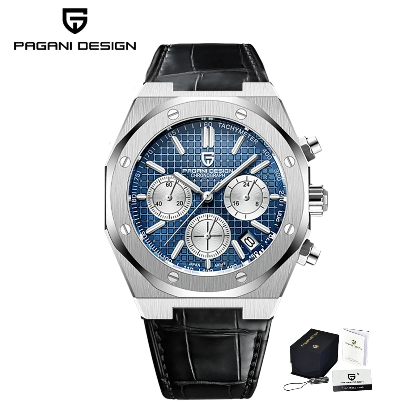Pagani Design 2025 New Vk63 Fashionable Men\'s Quartz Chronograph Luxury Sapphire Stainless Steel Waterproof Sport 20Bar Luminou
