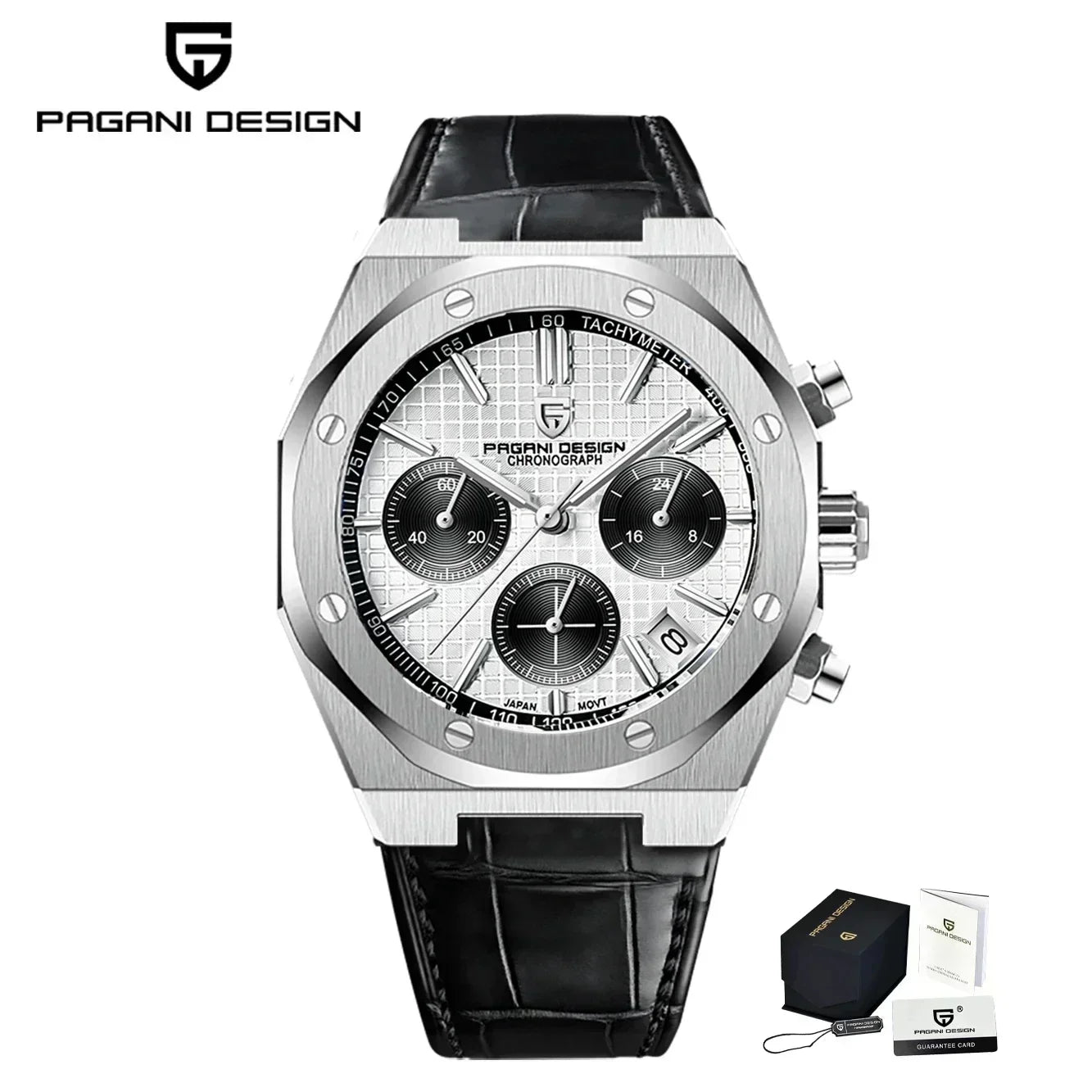 Pagani Design 2025 New Vk63 Fashionable Men\'s Quartz Chronograph Luxury Sapphire Stainless Steel Waterproof Sport 20Bar Luminou