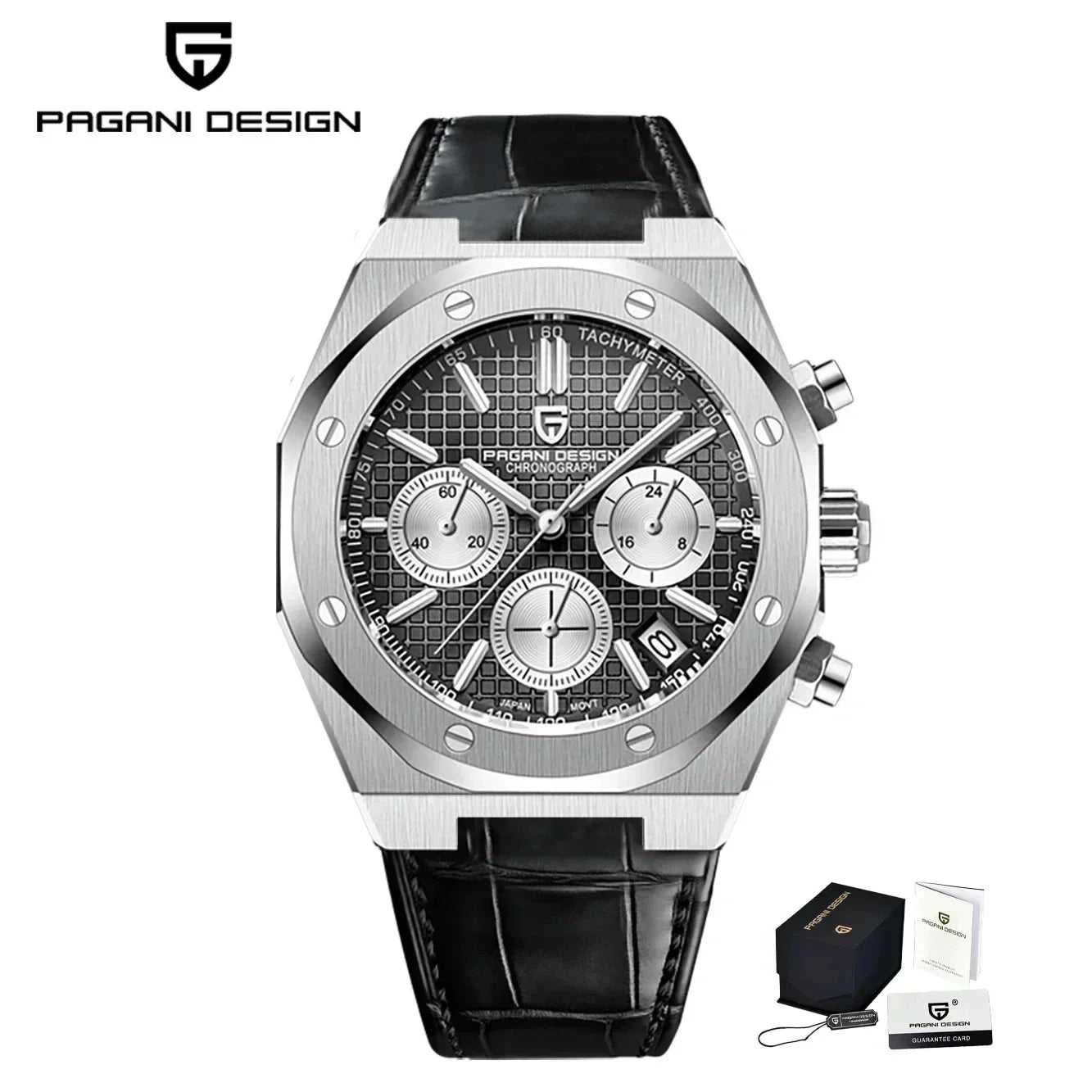 Pagani Design 2025 New Vk63 Fashionable Men\'s Quartz Chronograph Luxury Sapphire Stainless Steel Waterproof Sport 20Bar Luminou