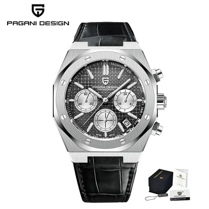 Pagani Design 2025 New Vk63 Fashionable Men\'s Quartz Chronograph Luxury Sapphire Stainless Steel Waterproof Sport 20Bar Luminou